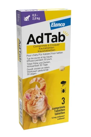 Veilige Betaling AdTab Kat Kauwtablet 0,5-2,0 kg 3 st.